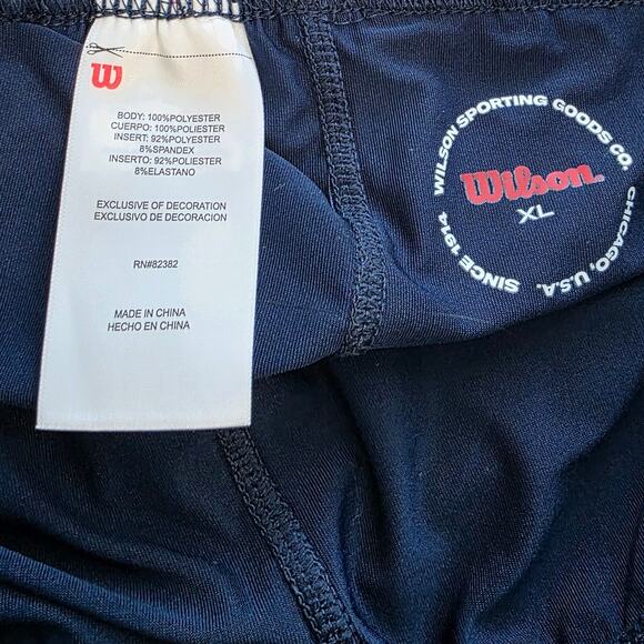 Wilson Girls' Mesh Pleated Skirt - Navy sz XL - Picture 6 of 7